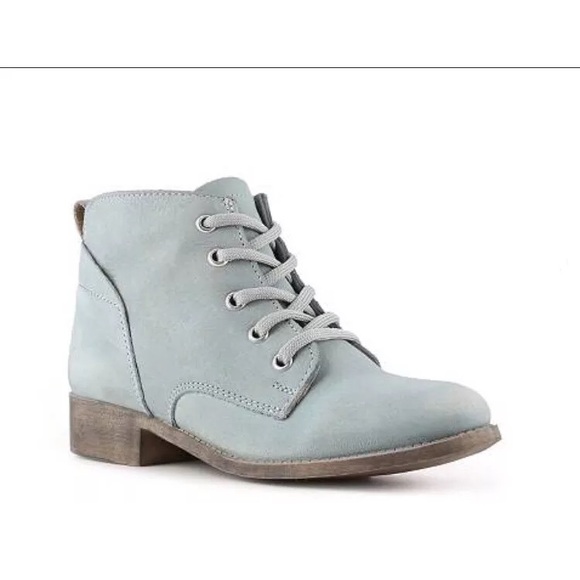 Steve Madden Shoes - SOLD‼️New Steve Madden Boots Blue Leather Booties